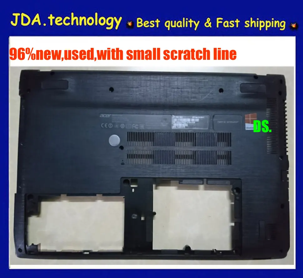 Wellendorff Geniune 15.6” D case for Acer Aspire E5-523 E5-553 E5-575 E5-576 Bottom base case bottom cover,Black