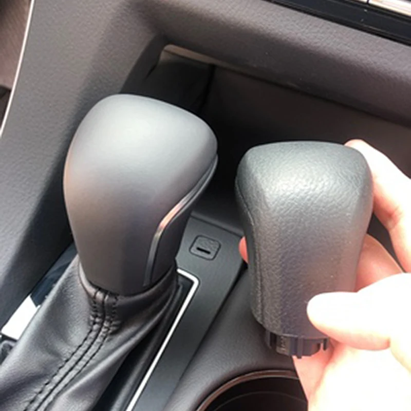 Genuine Leather Gear Shift Ball For Toyota Corolla Levin Camry XV70 v70 Avalon 2018 2019 2020 Gear Shifter Head Ball Black