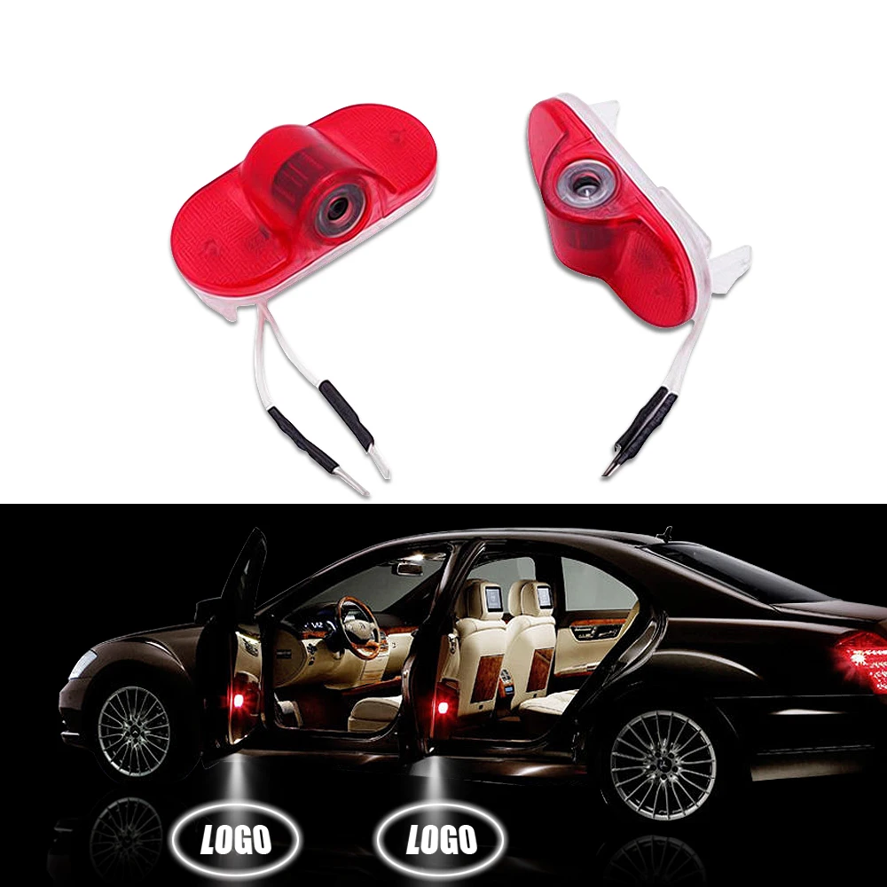 

2pcs LED Door Warning Light Ghost Shadow Welcome Light Decorative lights for VW logo projector For VW golf 4 mk4 Beatles Lavida