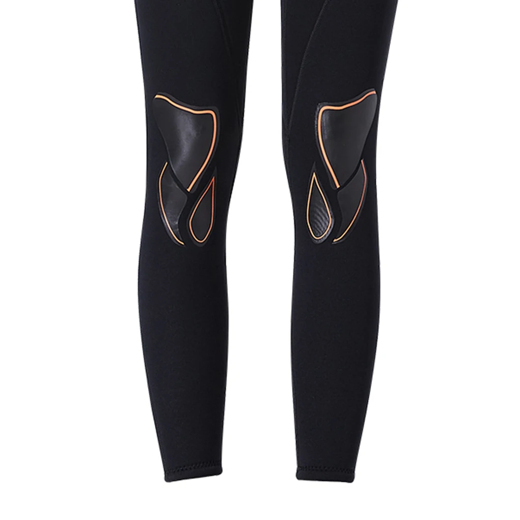 Womens Full Wetsuits Wear-resistant 3mm Neoprene Long Sleeve Back Zip Wetsuit Diving Suit for Diving Snorkling Swimming 