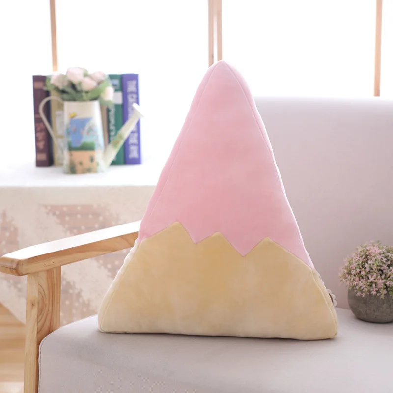 Pink Mountain Детская красочная креативная Подушка, украшение для детской комнаты, эркер, подушка, радужная ракушка, Звездный шар, мультяшная детская комфортная подушка - Цвет: Pink Mountain