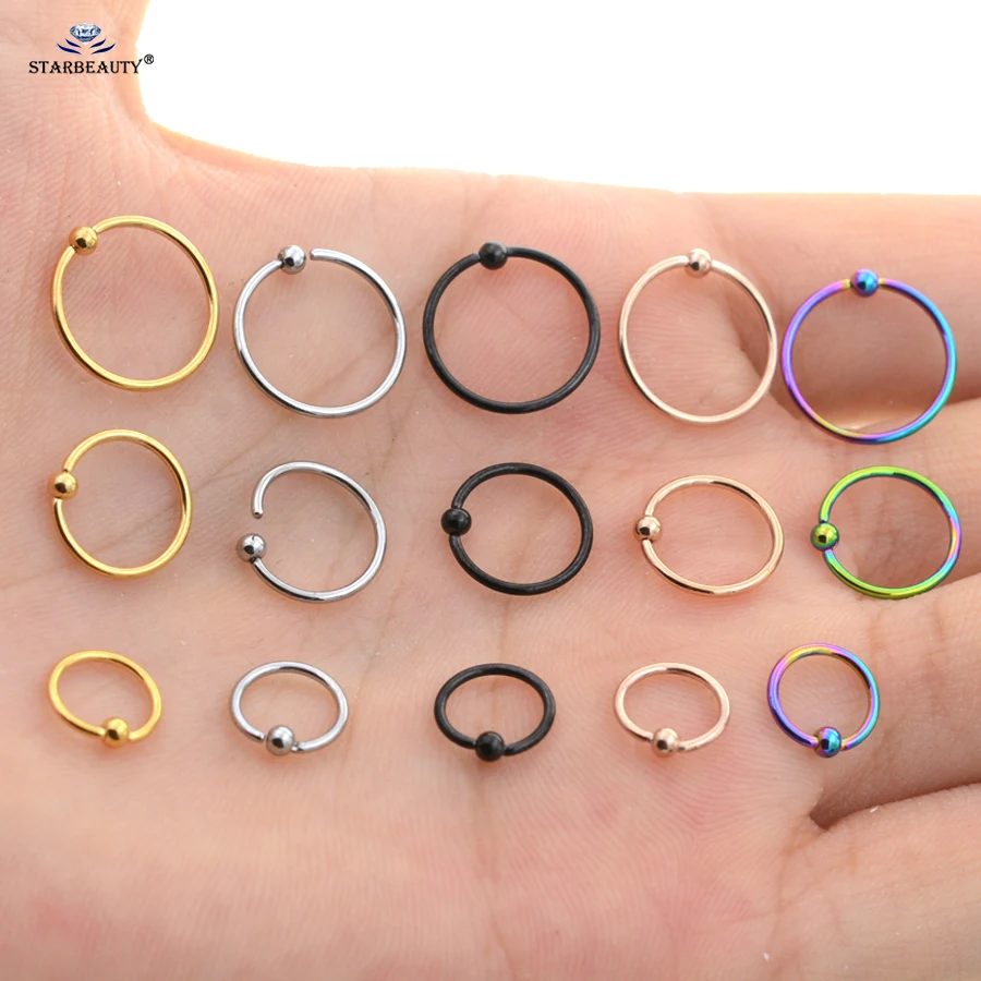 Goldener Intimpiercing Ring / BCR für Klitorisvorhaut Piercing