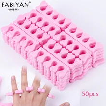Nail-Art Sponge Separators Pedicure Foots Fingers Toes Pink Soft-Gel 50pcs/Pack Uv-Tools