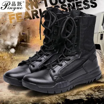 

New Military Combat Boots For Men Hard-Wearing Desert Boots Men Comfortable Tactical Boots Mens Brand Military Men Footwear