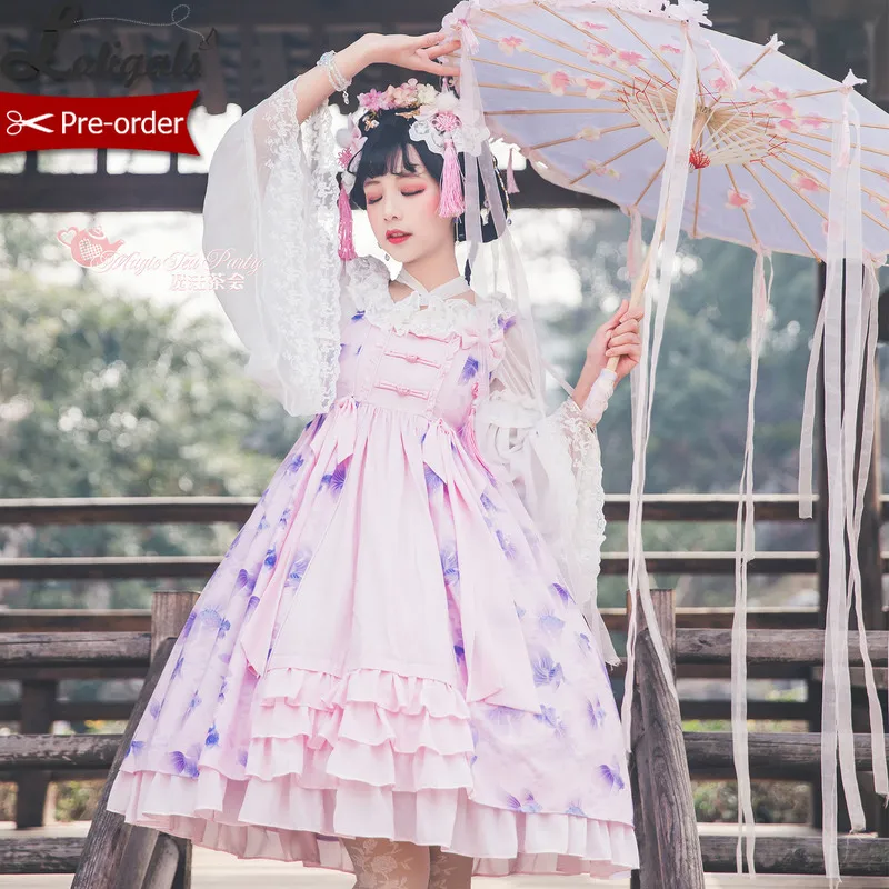 Рыба в мечте ~ 2020 новое платье стиле Qi Lolita JSK от Magic Tea Вечерние | Женская одежда