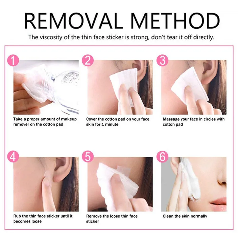 Instant Face Lift Neck Chin Lift Secret Tapes 40pcs Facial Slim Anti Wrinkle Sticker V Face Shaper Artifact Invisible Sticker face lift sticker