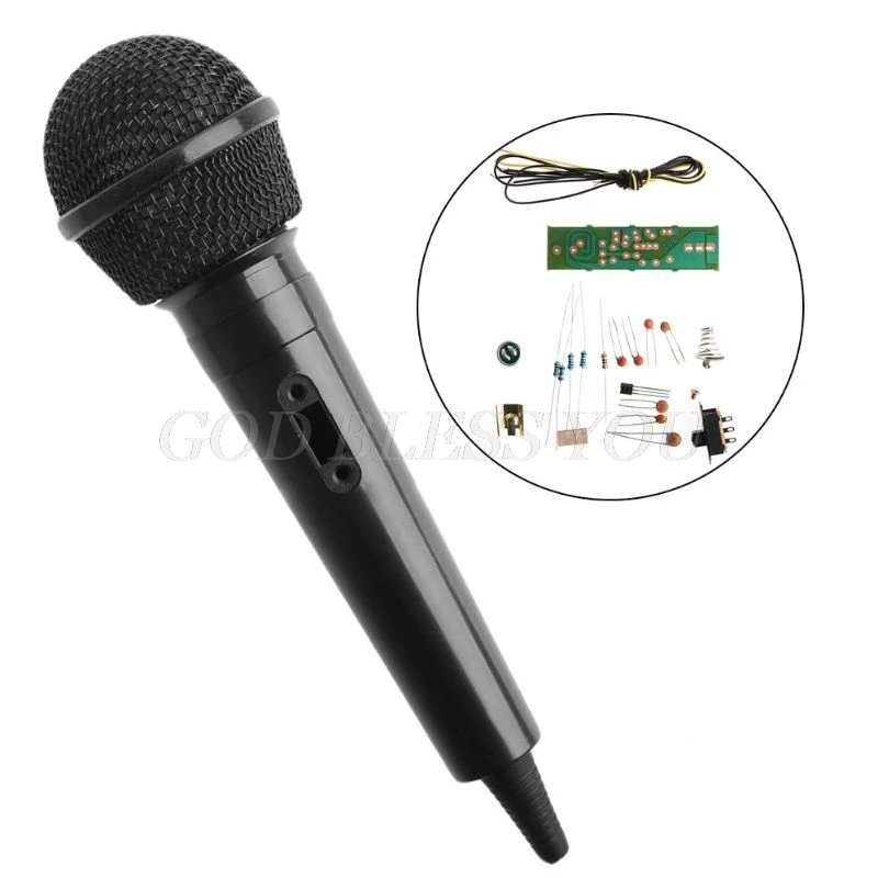 wireless headphones with mic FM Frequency Modulation Wireless Microphone Suite Electronic Teaching DIY Kits Drop Shipping usb microphone