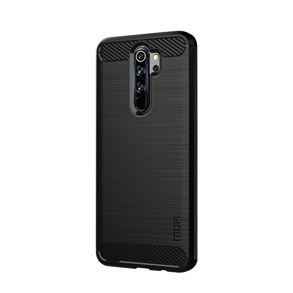 Черный Для Xiaomi Redmi Note 8 Pro MOFI Мягкий ТПУ чехол из углеродного волокна чехол для Xiaomi Redmi Note 8 Pro Чехол Для Телефона - Цвет: Черный