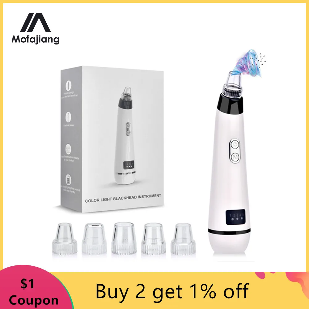 

Blackhead Remover Vacuum Pore Cleaner Suction Face Deep Cleansing Nose Diamond Dermabrasion Remove Pimple Machine Skin Care Tool