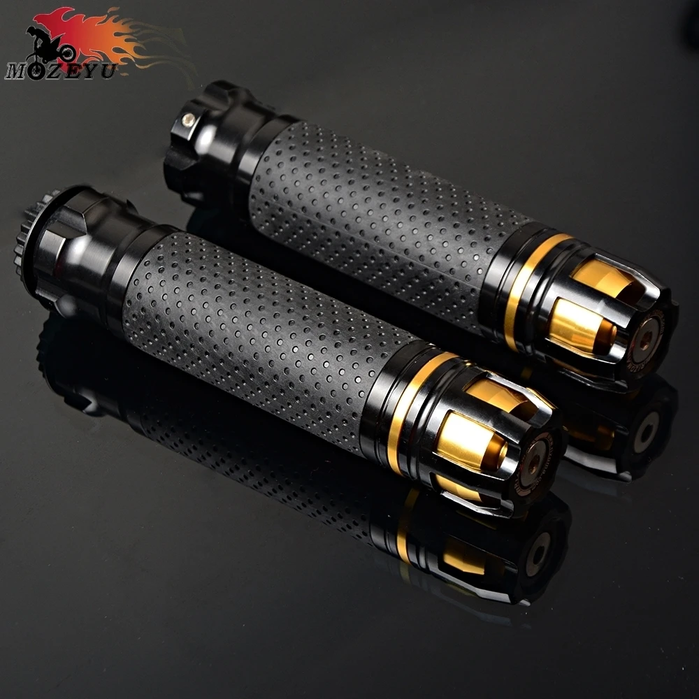 NMAX 7/8''22mm CNC Aluminum+ PVC Rubber Universal Motorcycle Grips FOR YAMAHA NMAX 125 150 155 Handle bar end Handlebar Grip