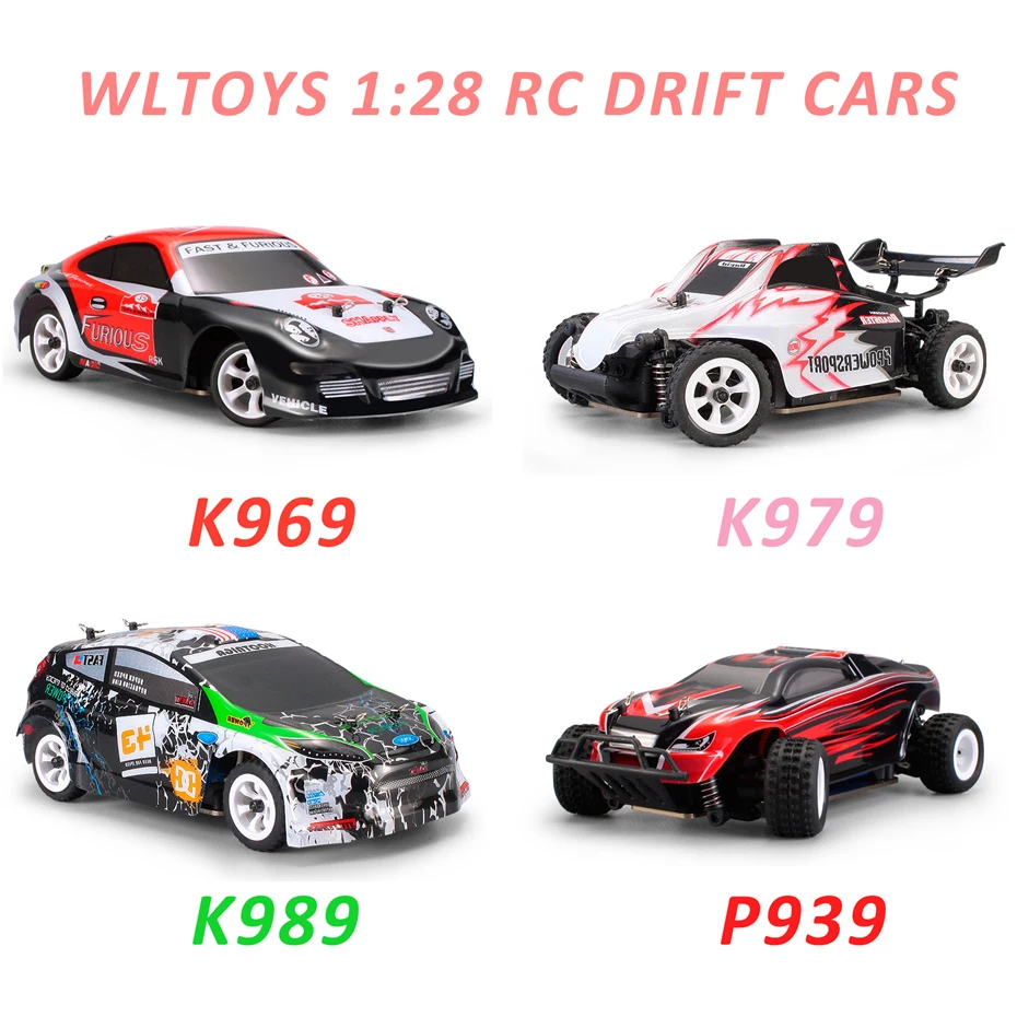 Wltoys 1:28 RTR Радиоуправляемый автомобиль 2 4G 4WD 4 канала 30 км/ч Дрифт гоночный