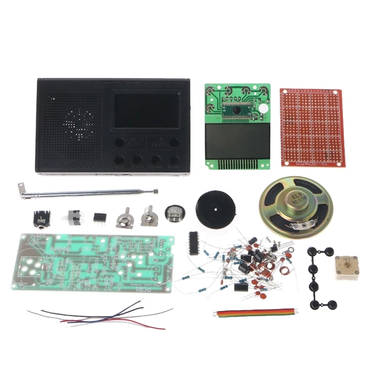DIY LCD FM Radio Kit Electronic Educational Learning Suite Frequency Range 72-108.6MHz |