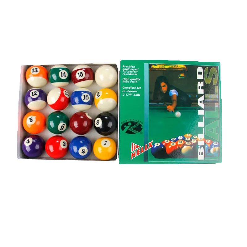 Красота упаковочная коробка 57,2 мм бильярдный шар для 7FT 8FT 9FT бильярдный стол игровой мяч 2-1/4 дюйма 16x полный набор