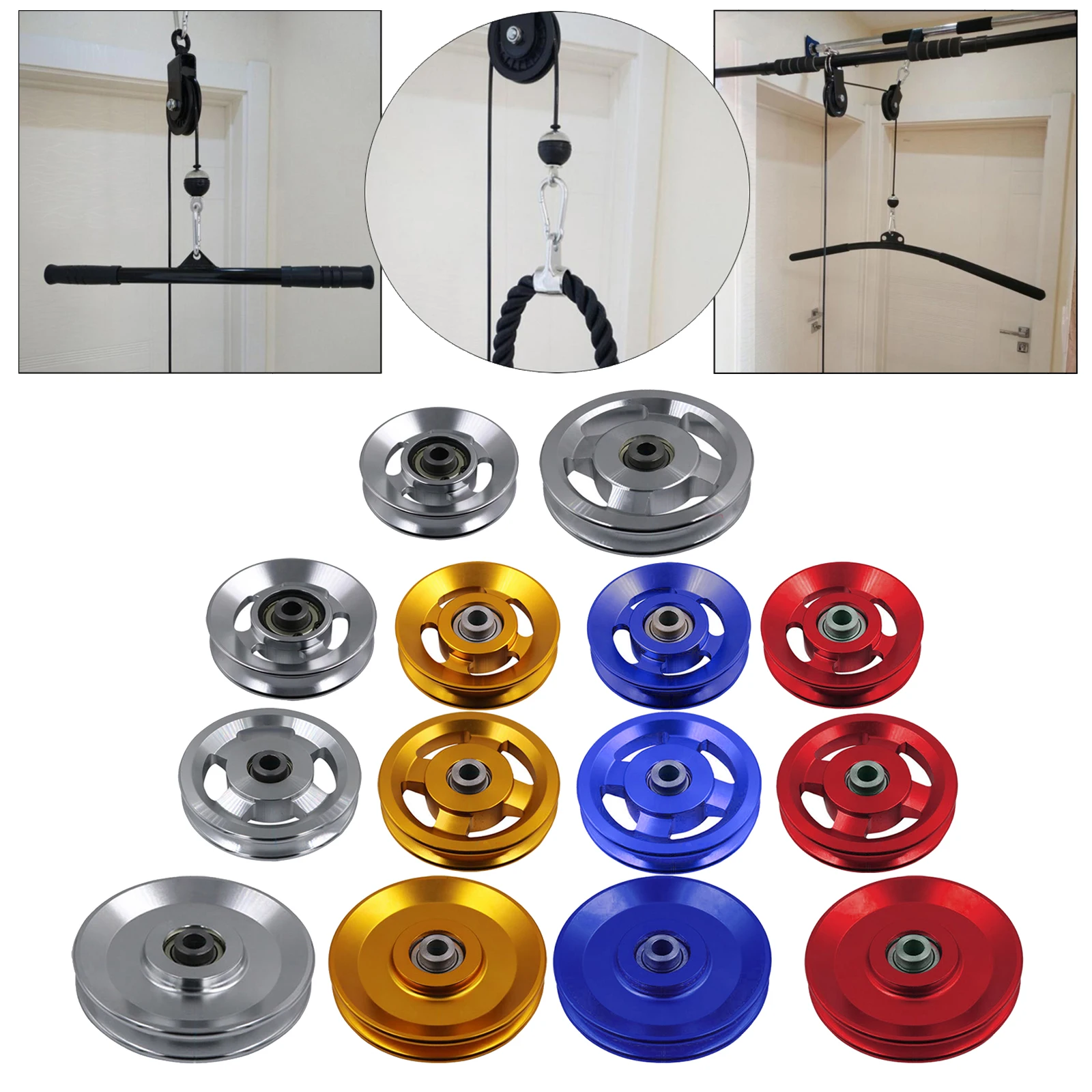 Aluminum Alloy Fitness Pulley Wheel – 90mm Bearing Pulley For Home Gym Equipment & Strength Training - View #5