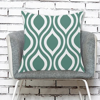 

Throw Pillow Cover Sofa Bedroom Square Geometric Printing Pillowcases for Household Rooms Hotel Car Sofa Ornament