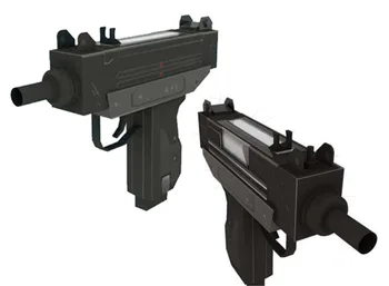 

3D Paper Model Uzi Submachine Gun 1: 1 Scale DIY Handmade Paper Craft Toy
