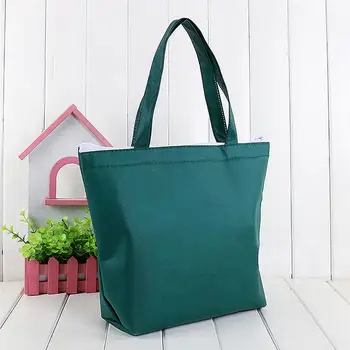 

2pcs Portable Heat Preservation Cold Preservation Lunch Box Bag Lunch Bag (Dark Green)