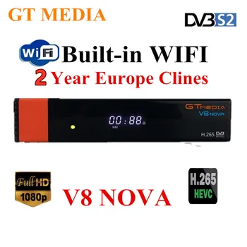 

Gtmedia V8 Nova HD Satellite Receiver HD WITH 3 Year Europe Clines support USA Arabic Portugal UK Android m3u Smart TV PC