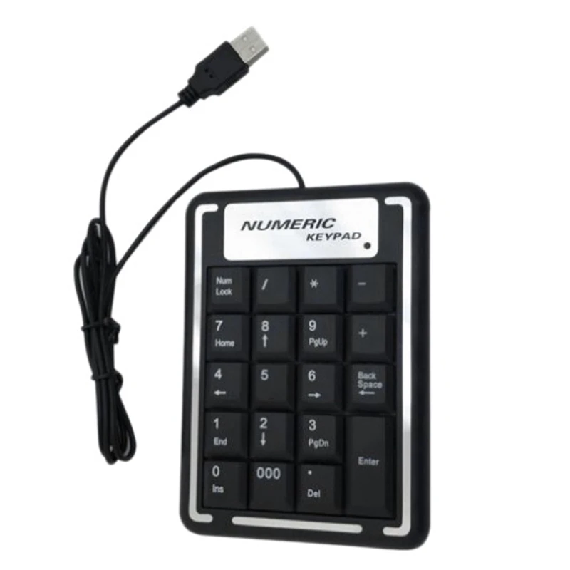 Numeric Keypad,19 Keys Keyboard Finance Keypad USB Does Not Support