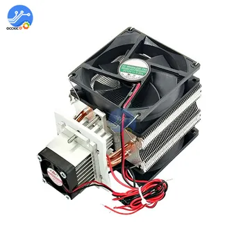 

DC 12V Semiconductor Cooler Air Cooling Radiator Refrigeration 12V 6A 72W with Fans Fridge Cooler System for Air Conditioner