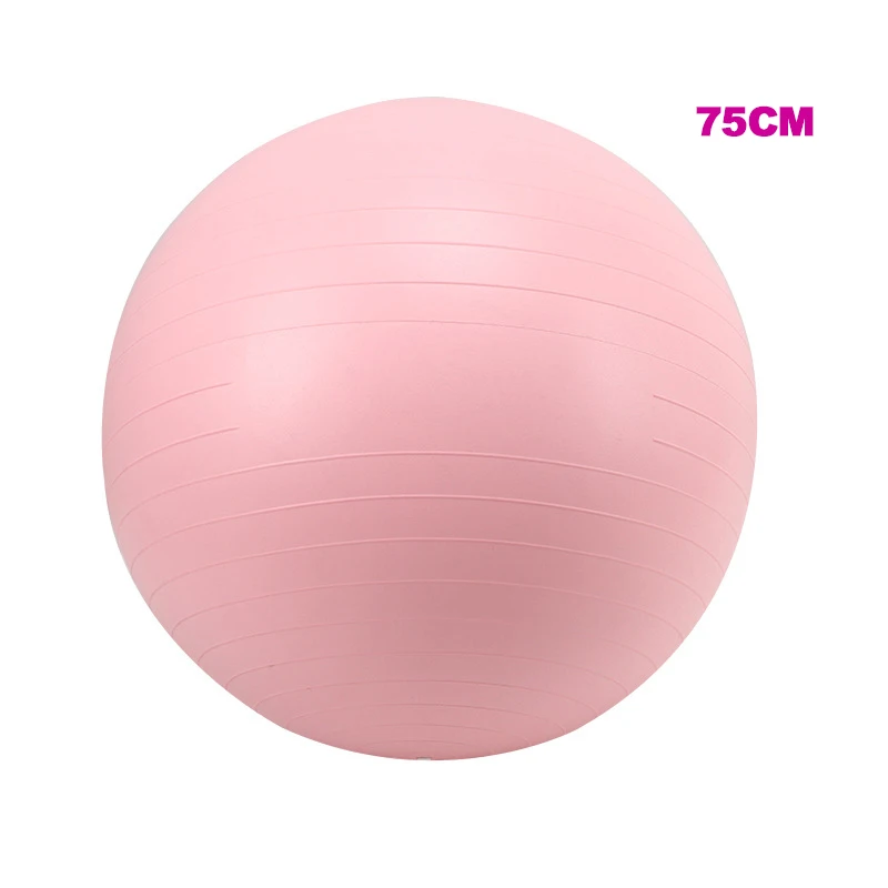 Йога мяч 65 см/75 см Матовый Текстура Пилатес взрывозащищенный мяч для фитнеса начинающих детей беременных женщин массаж йога баланс мяч - Цвет: 75cm pink