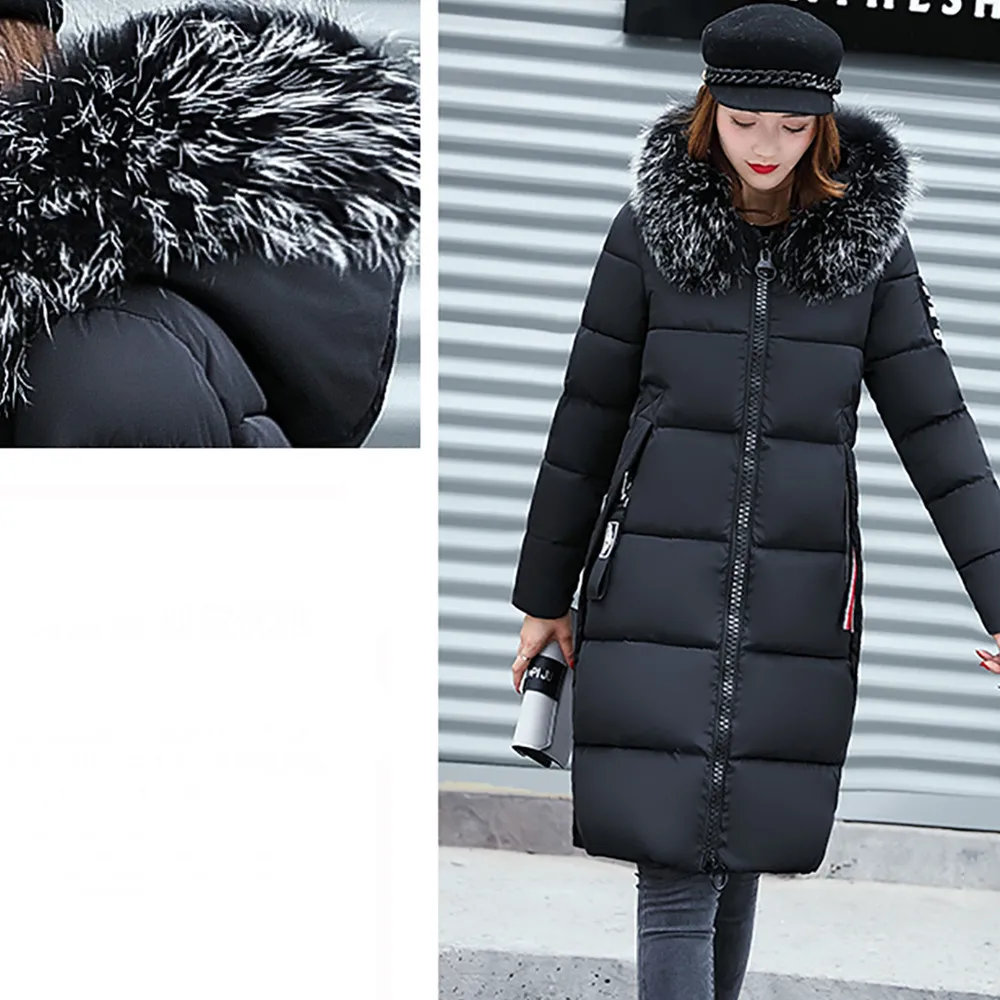 Manteau femme hiver зимнее пальто женское однотонное повседневное плотное зимнее тонкое пуховое пальто куртка зима Дамская