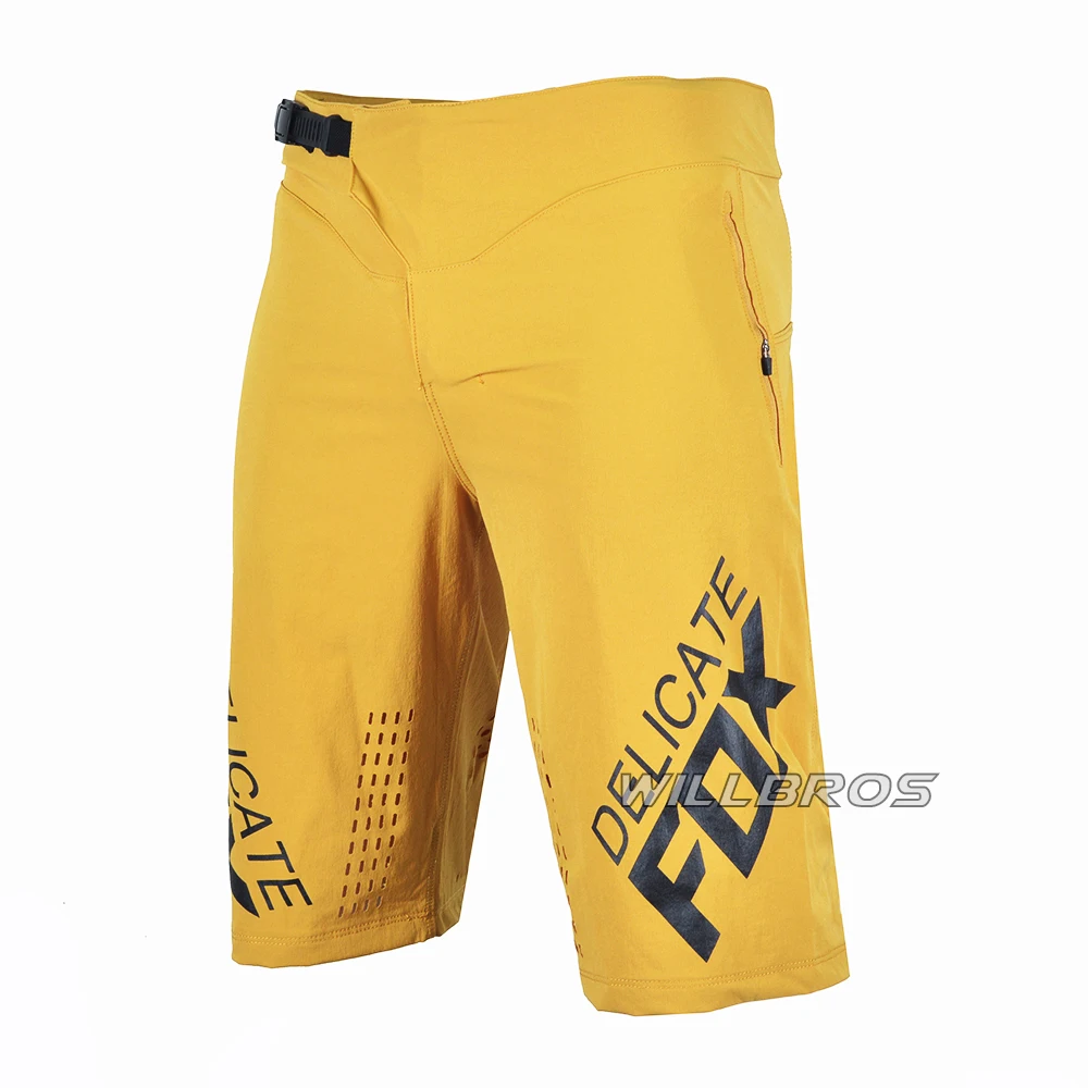 enduro shorts downhill bicicleta fora de estrada mountain bike ciclismo moto cross willbros verão calças curtas cinza dos homens