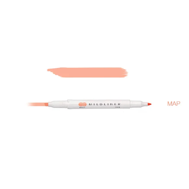 MAP Zebra Mildliner хайлайтер двойной лайнер маркер ручка японский мягкий лайнер маркер ручка - Цвет: MAP