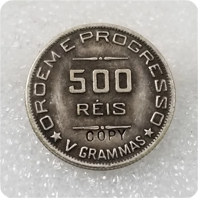 1911 Бразилия 500 REIS серебро Republica копия