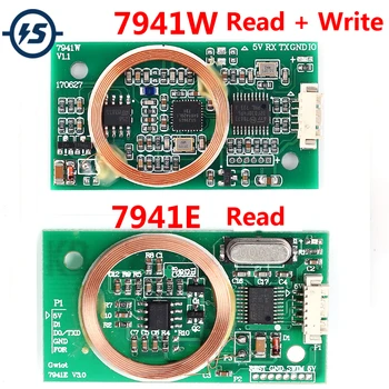 

DC 5V Read RFID Wireless Module UART 3Pin 125KHz 40/50mA for IC/ID Card Reading EM4100 8CM PCB Attenna Sensor Kits
