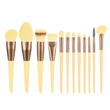 

12pcs/set Makeup Brushes Set For Foundation Blush Eyeshadow Concealer Powder Lip Make Up Cosmetics Brush make up tools T12100