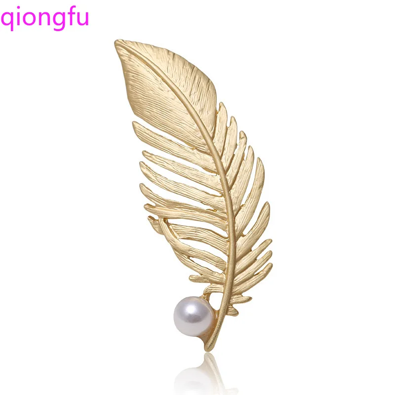 

Qiongfu Cute Lapel Brooch Plant Brooch Brooch Electroplated Pearl Brooch Leaf Brooch Fashion Brooch Vintage Brooch Pin