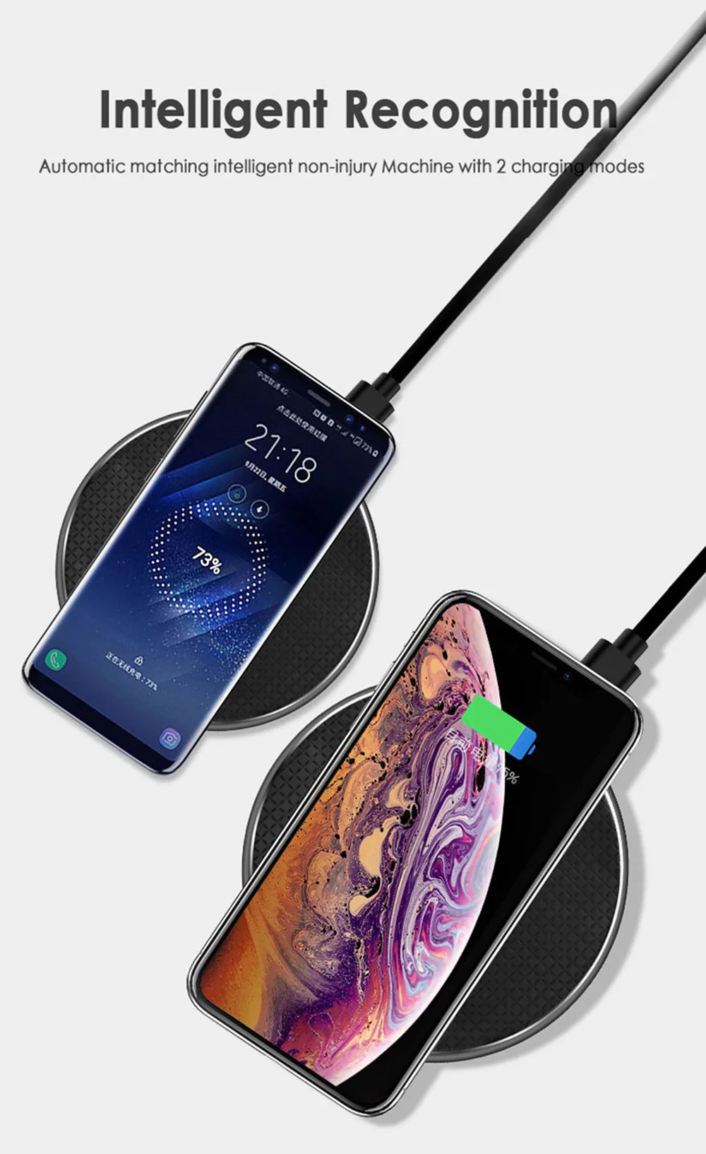 Беспроводное зарядное устройство Qi 10 Вт/7,5 Вт/5 Вт QC3.0 быстрое зарядное устройство для телефона Doogee S60 S70 Lite BL9000 N100 S9500 Беспроводное зарядное устройство USB Pad