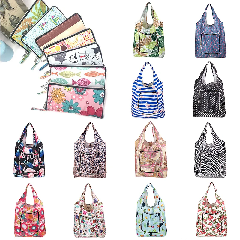 Модная многоразовая сумка для покупок большая Ретро удобная складная сумка-тоут