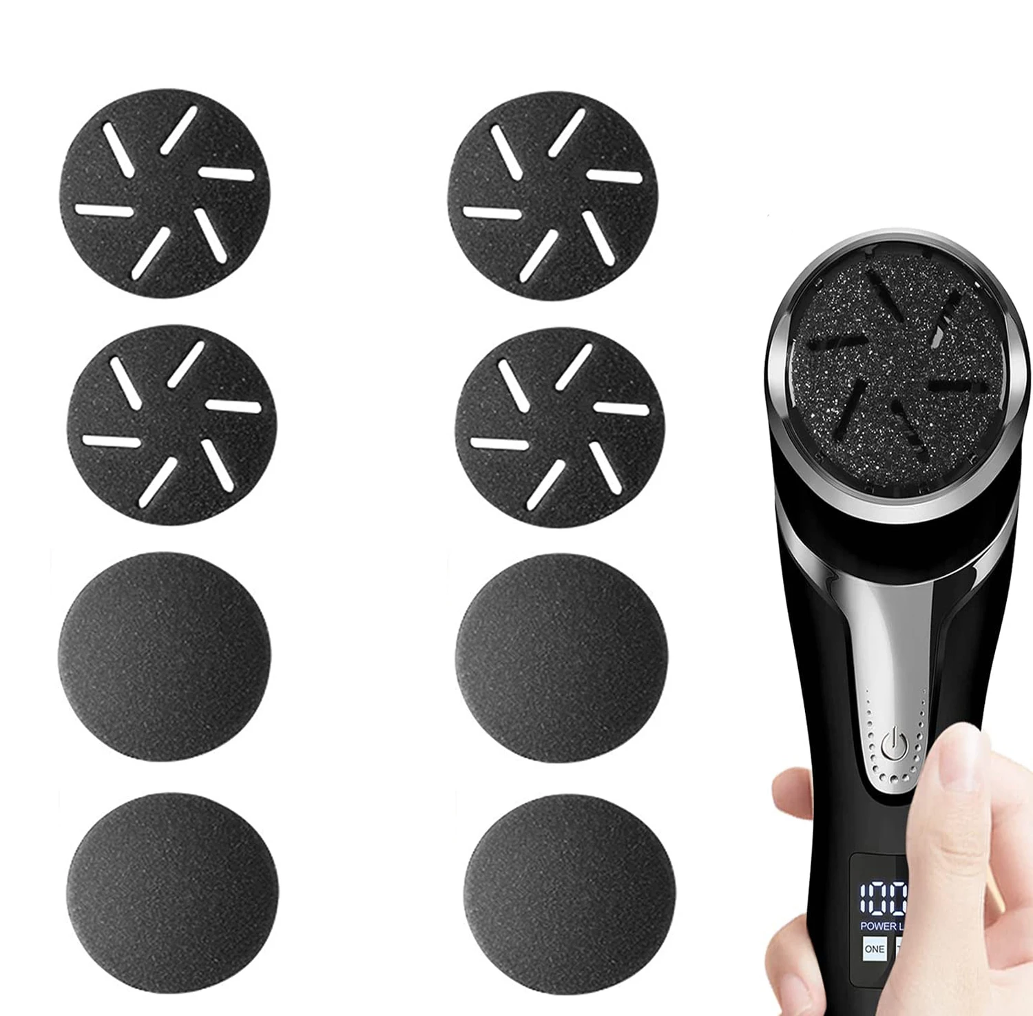 

8Pcs Foot care tool Heads Hard Skin Remover Refills Replacement Rollersfor Cracked Heels Calluses and Dead Skin