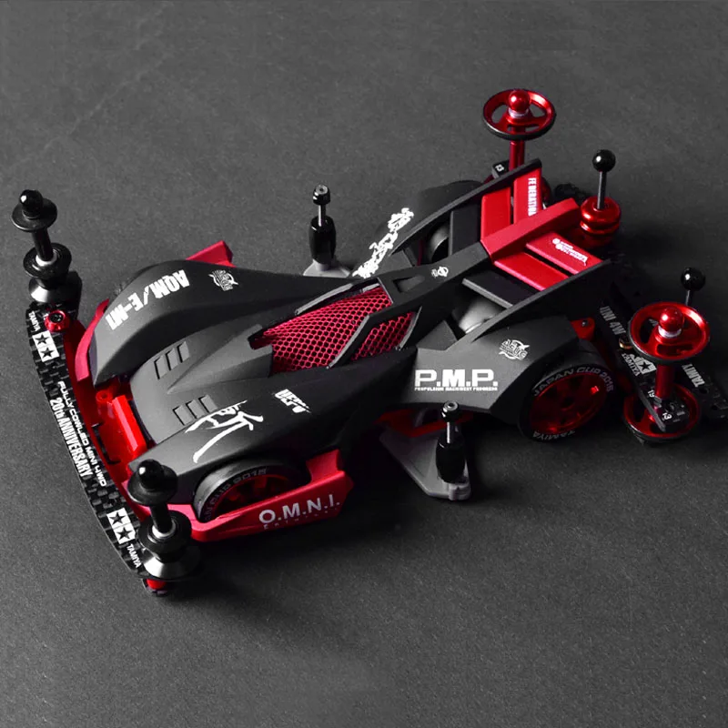 

1PCS RC 4WD Car Model Black Spider/Dark Big Mac Hand Painted Paint Hollow Whole Set Unassembled Tamiya Mini Parts