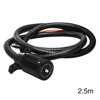 

Molded Durable Wire RV Connector With 7 Way Harness Towing Flexible Electric Professional Accessories Light Plug Trailer Cable