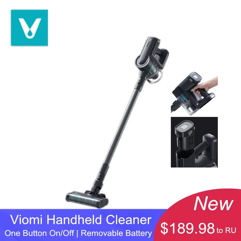2020 Viomi Handheld Cordless Vacuum Cleaner 60min Removable Battery