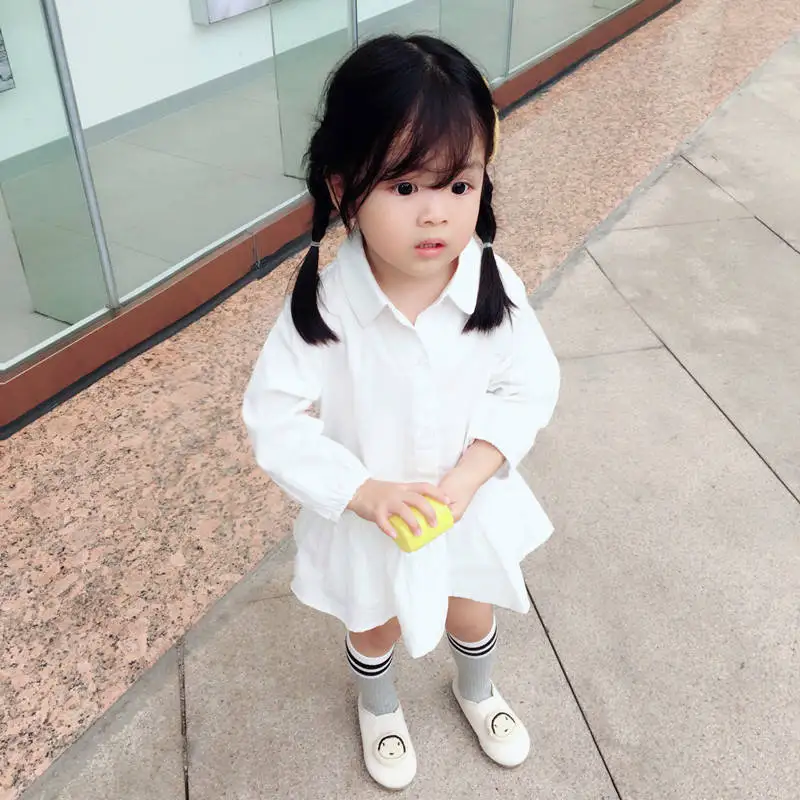 Chemise A Manches Longues Pour Filles En Coton Blanc Automne Aliexpress