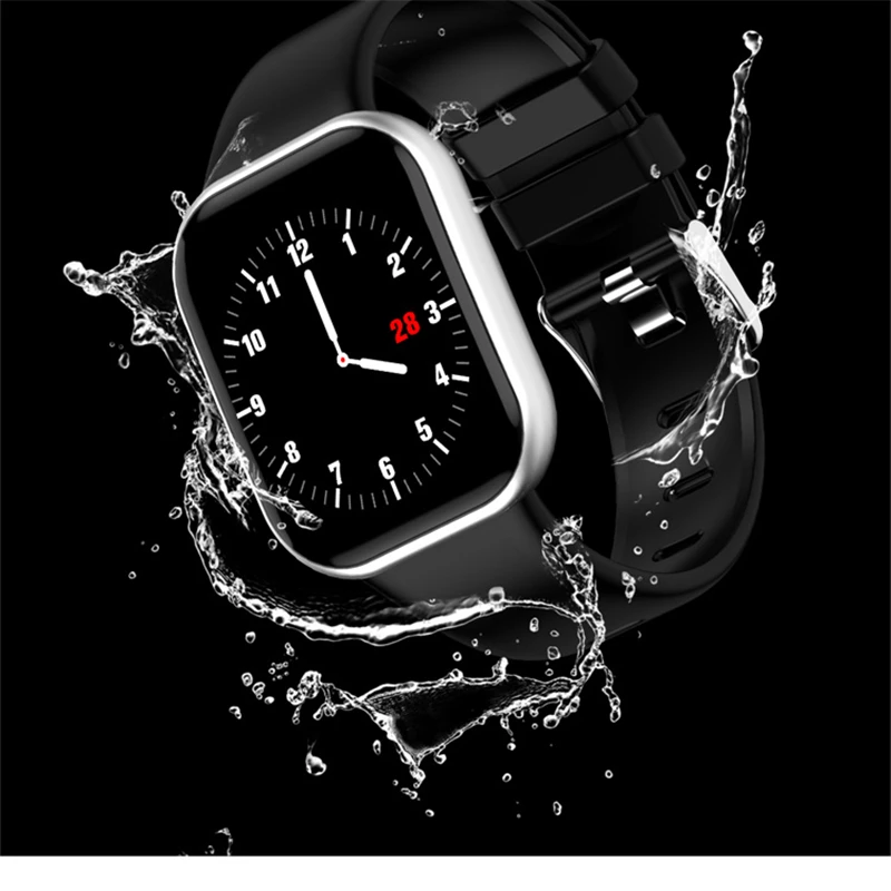 ESEED X16 smart watch для мужчин IP67 водонепроницаемый полный сенсорный экран длительным временем ожидания сердечного ритма крови Давление Смарт-часы с мониторингом