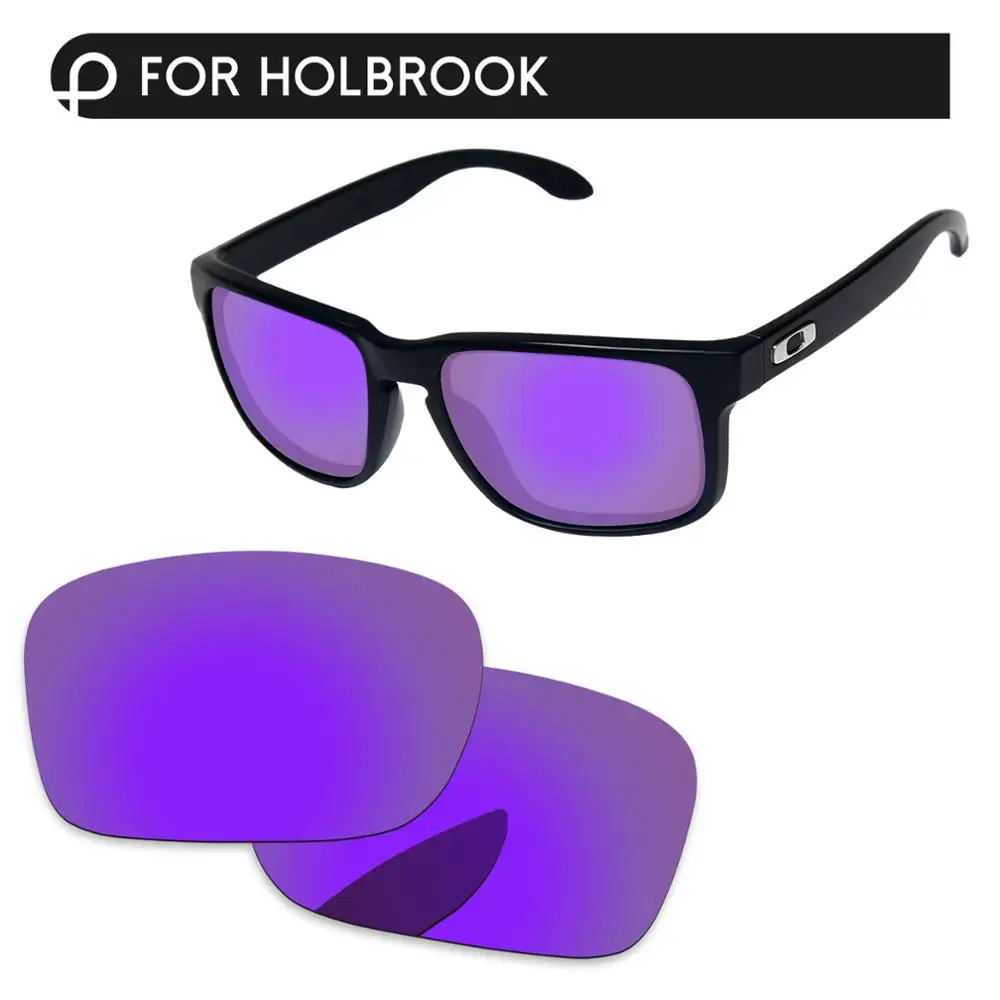 PapaViva Сменные линзы для аутентичных солнцезащитных очков Holbrook OO9102 Поляризованные-несколько вариантов - Цвет линз: Plasma Purple