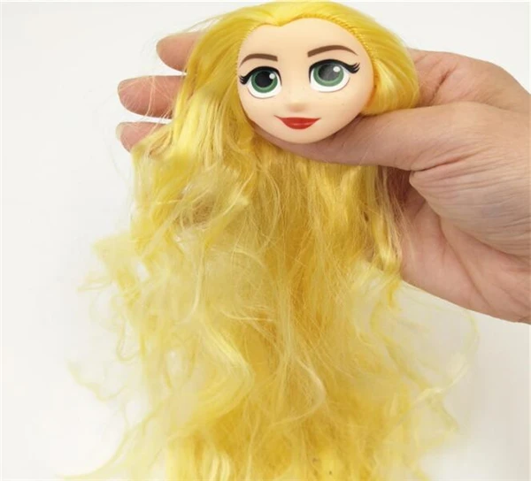 

2 шт./лот милой принцессы длинные волосы голова куклы Make Up голова куклы игрушки для девочек подарок на день рождения Коллекция