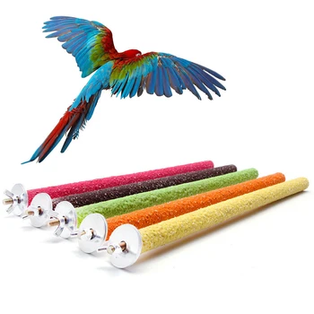 

Large Size Claws Grinding Station Rack Birds Parrots Pets Toys Training Support