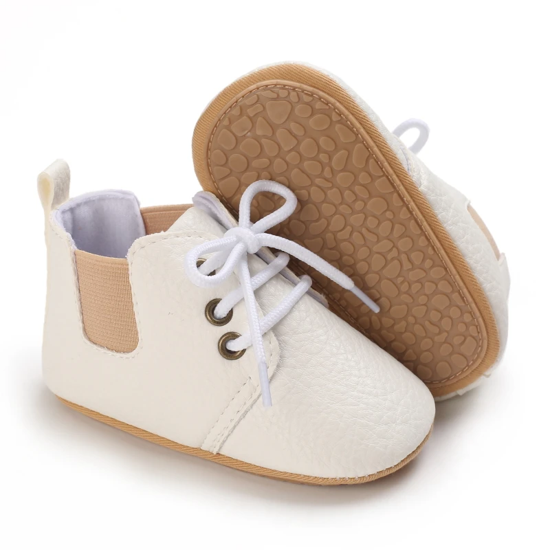 2023New Baby Shoes Retro Leather Boy Girl Shoes Multicolor Toddler Rubber Sole Anti-slip First Walkers Infant Newborn Moccasins 3