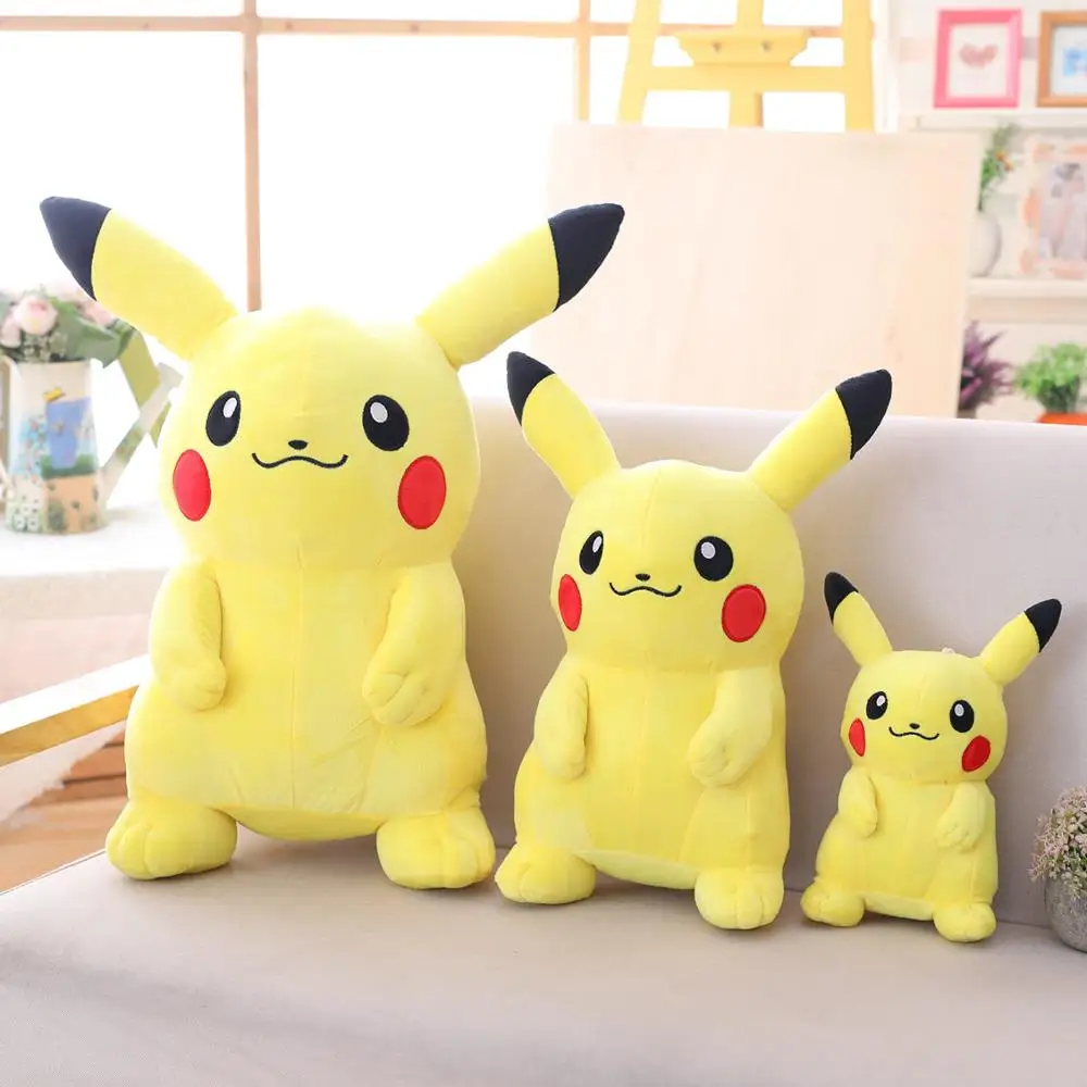 30/40/60 см Высокое качество аниме kawill домашние тапочки; Плюшевые; Пикачу Плюшевые игрушки куклы Рождественский Детский подарок кукла подарок мягкие куклы для детей