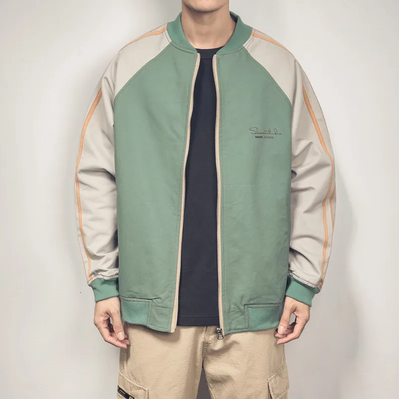 

UYUK Autumn And Winter Models Super Texture Trend Loose Casual Wild Stitching Contrast Color Men's Jackets Hip Hop