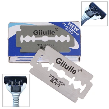 

100pcs Double-sided Razor Blades Stainless Steel Safety Razor Blades For Shaving Razor Men Shaver Barber Blade