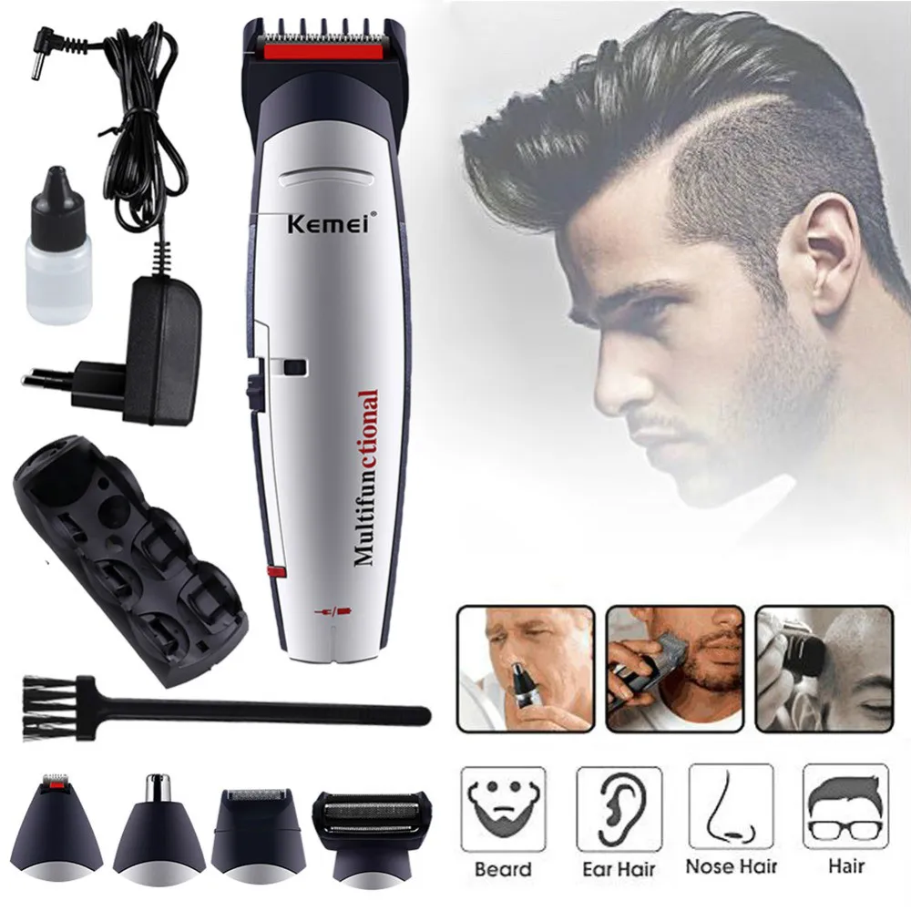 

1Pc 5 in 1 Portable Electric Hair Clipper Professional Nose Body Hair Trimmer Rechargeable For Adult /Kid/Child