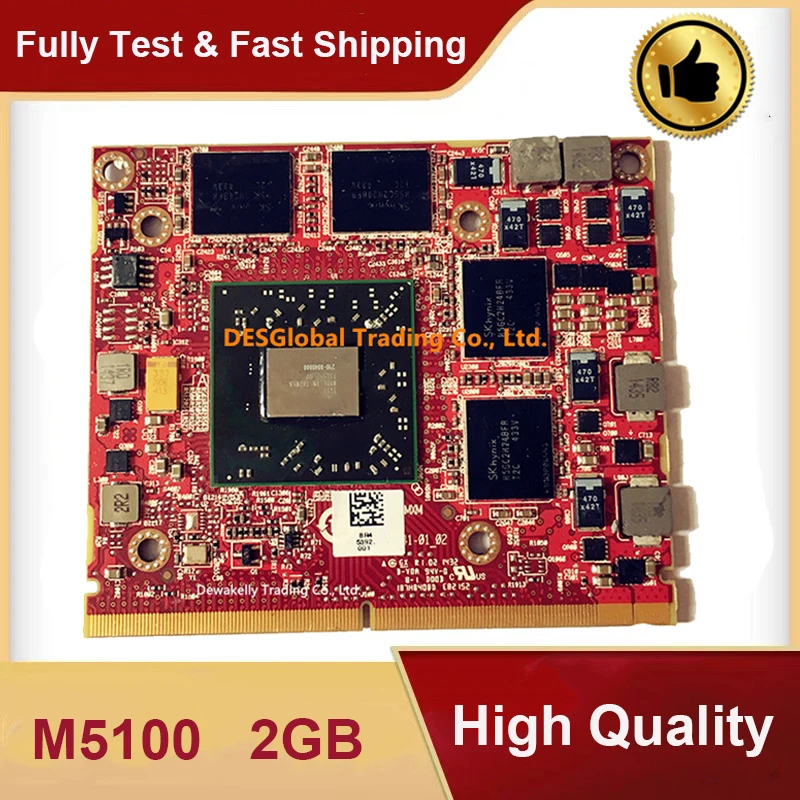 Firepro M5100 2 Гб Видео VGA Графическая карта 216-0846000 VGA Видео карта CN-05FXT3 5FXT3 для DELL Precision M4700 M4800 полностью протестирована