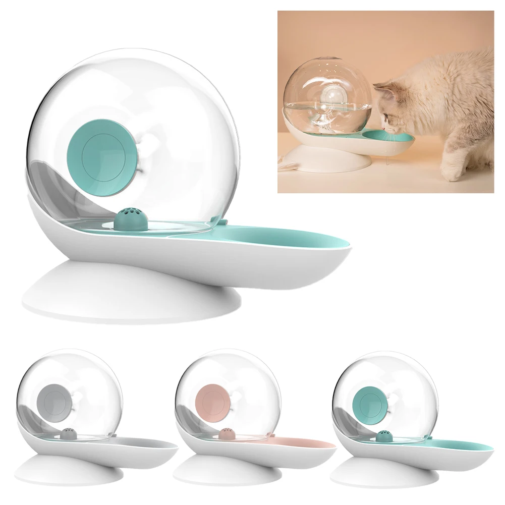 

Pet Snails Bubble Automatic Cat Water Bowl Fountain For Pets Water Dispenser Large Drinking Bowl Cat Drink Dog Accessories